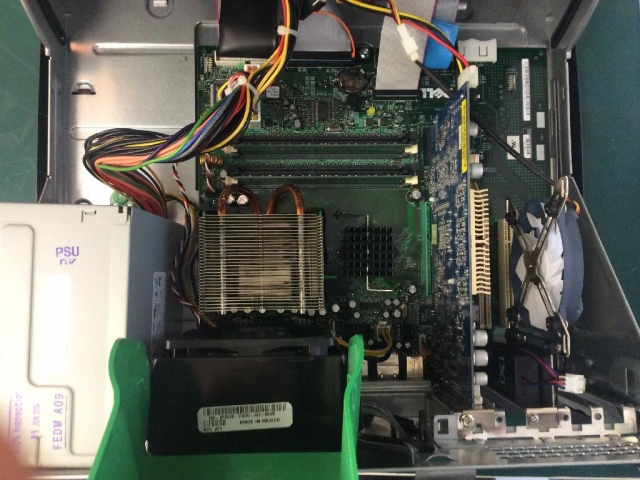 Dell OptiPlex GX270の応急修理・予備機制作の写真
