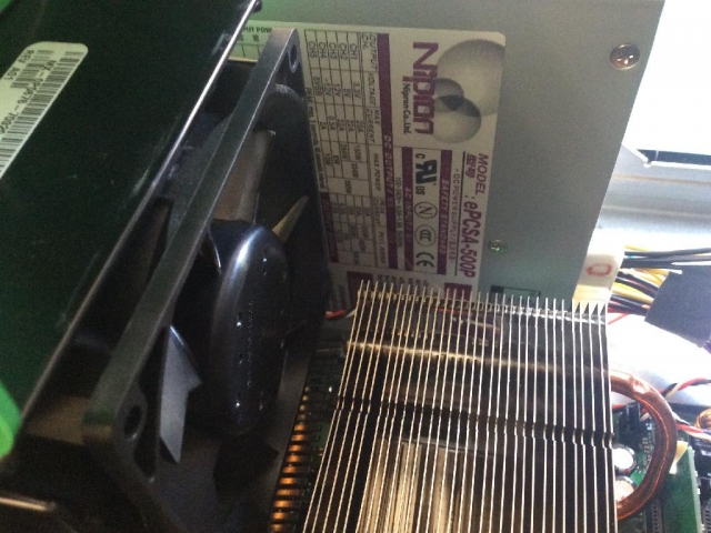 Dell OptiPlex GX270の応急修理・予備機制作の写真